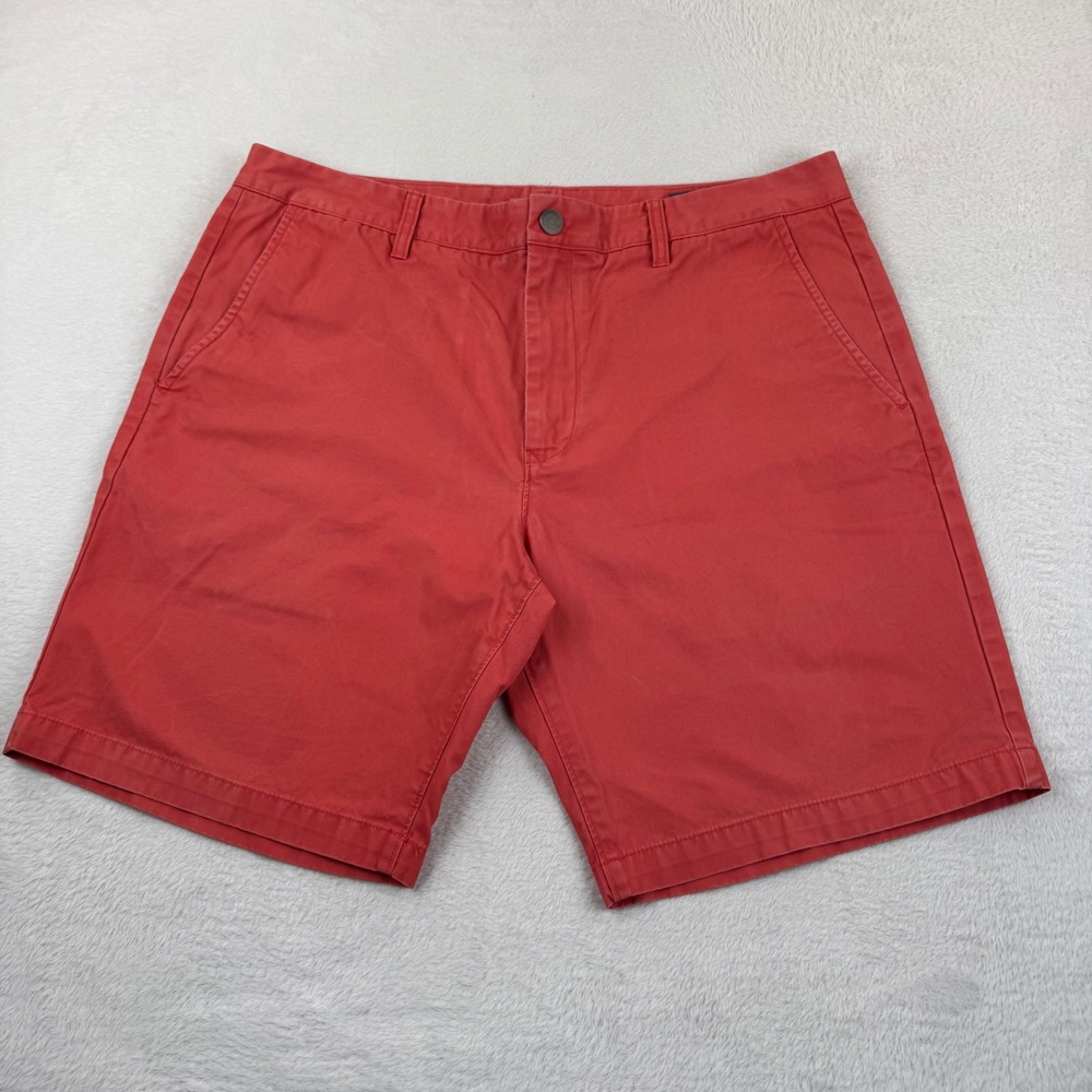 Bonobos Chino Shorts Mens 38 Red 9 Inch Inseam Cotton‎ Twill Casual Classic